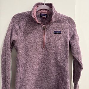 Patagonia Women's Heathered Purple Cowl Sweater